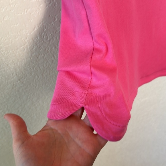 Talbots Women's XS Pink Tee Scoop Neck Side Slit Spring Comfy Basics NWT - Picture 3 of 6